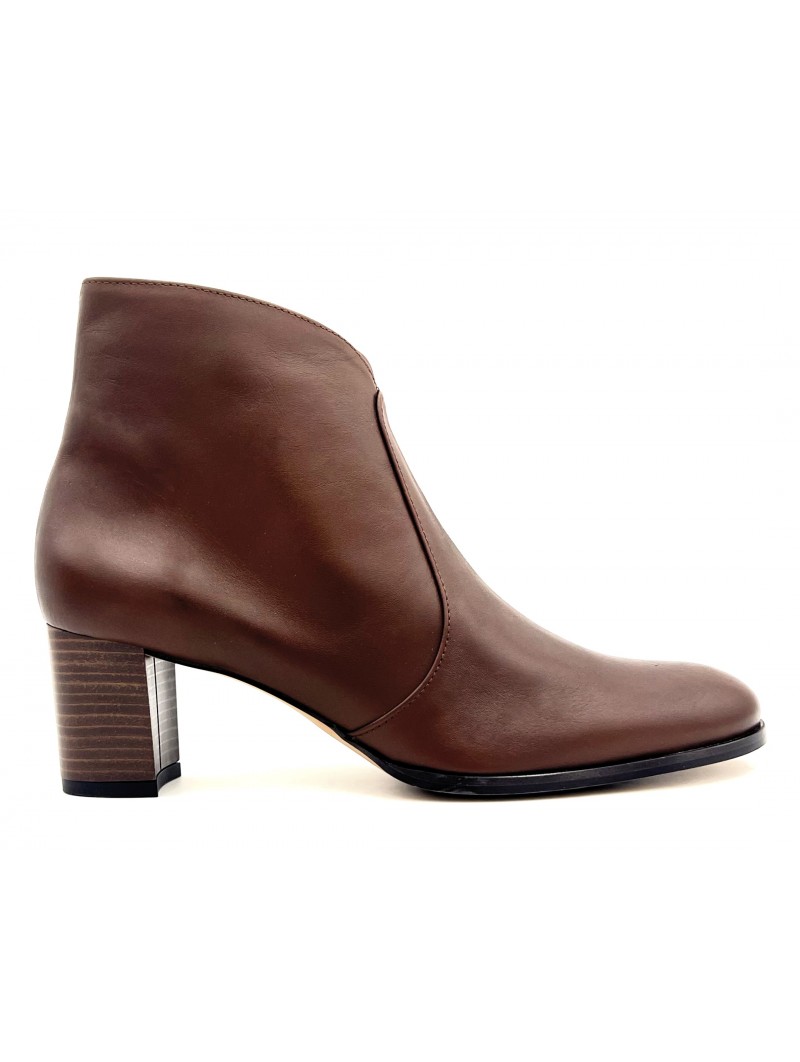 chaussure grande taille pointure femme paris Bottine Folies daina marron